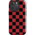 Red and Black Checkerboard iPhone 16 Pro Magsafe Impact Case